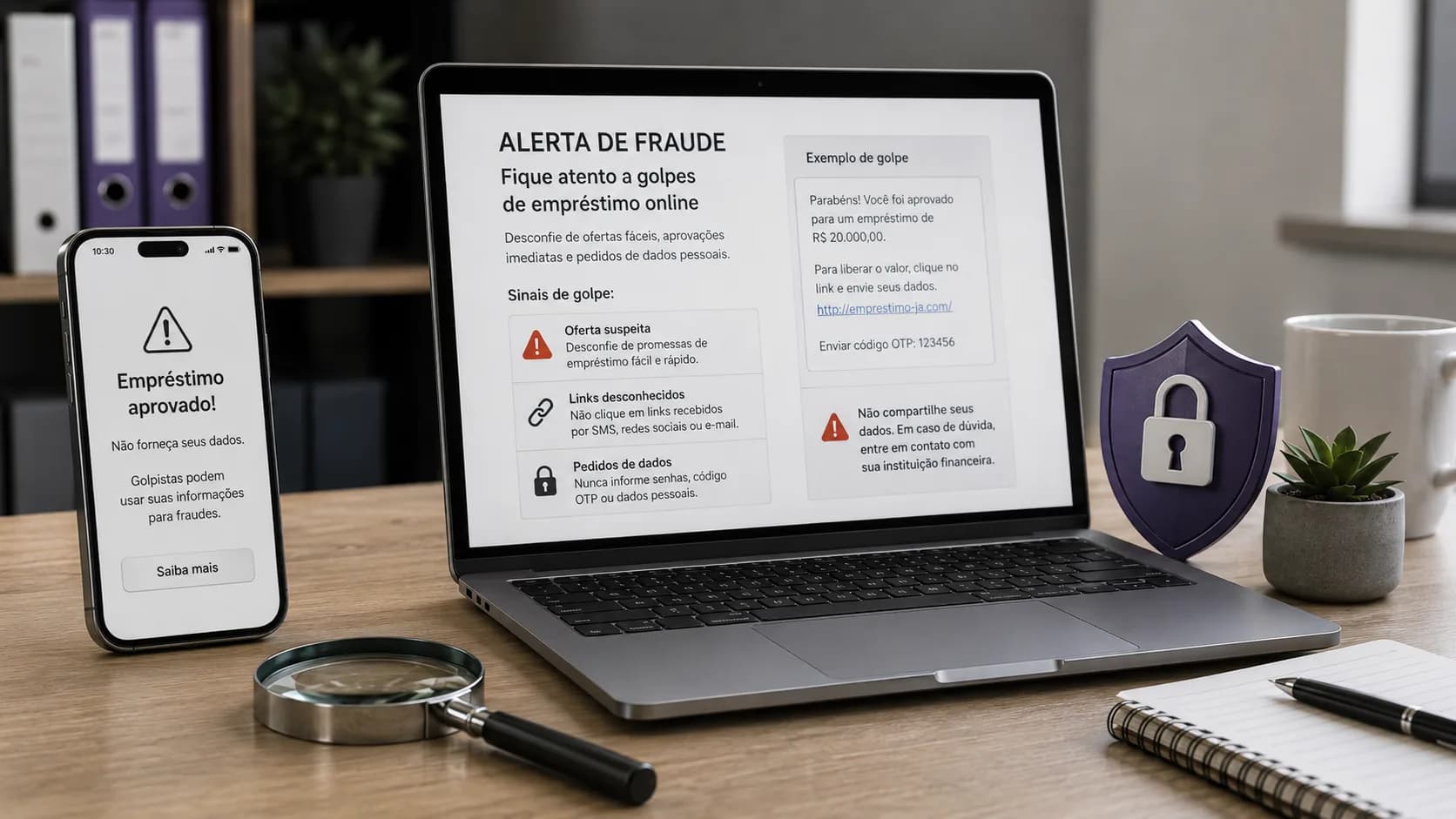 Fraudes em empréstimos: como evitá-las e identificar golpes reais ao buscar crédito online